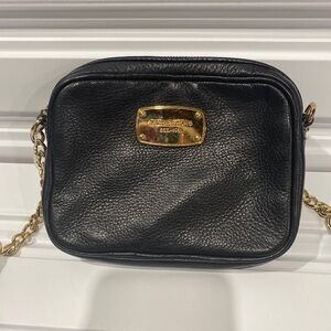 Michael Kors Vintage BLACK Mini Crossbody Bag EUC